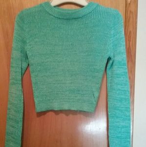 Mint green short sweater